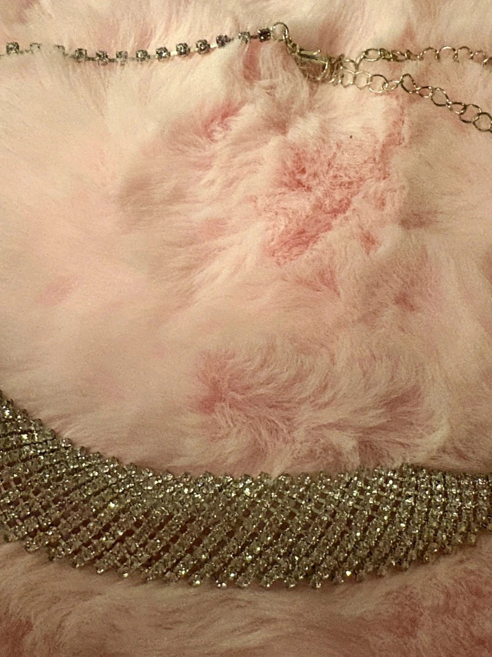 Gold-Tone Rhinestone Statement Necklace